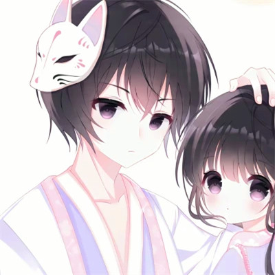 超萌少女心可爱卡通情侣头像