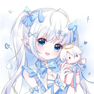 超萌少女心可爱卡通情侣头像