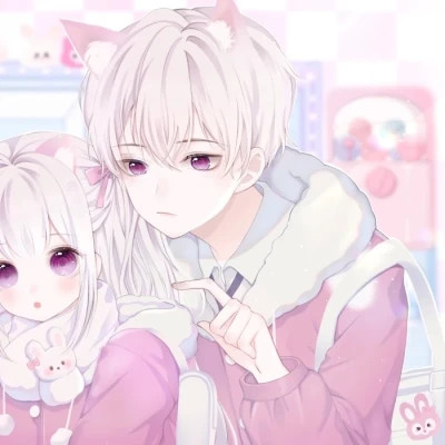 动漫情侣头像可爱甜蜜少女心