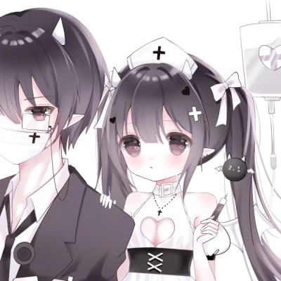 动漫情侣头像可爱甜蜜少女心