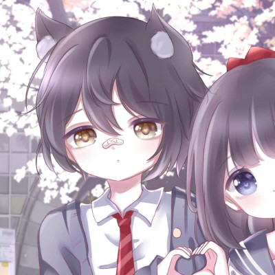 动漫情侣头像可爱甜蜜少女心