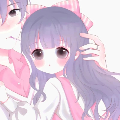 动漫情侣头像可爱甜蜜少女心