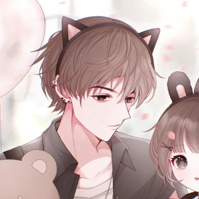 超级少女心的情侣头像
