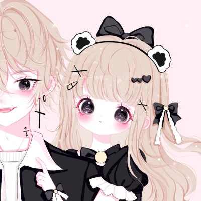 超级少女心的情侣头像