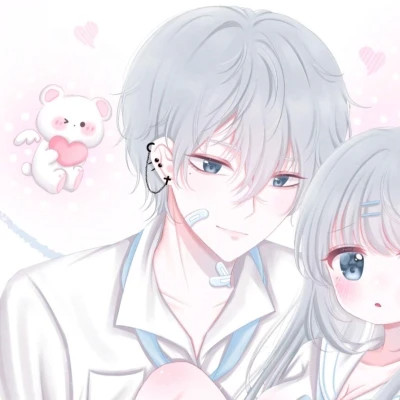 超级少女心的情侣头像