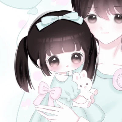 超级少女心的情侣头像