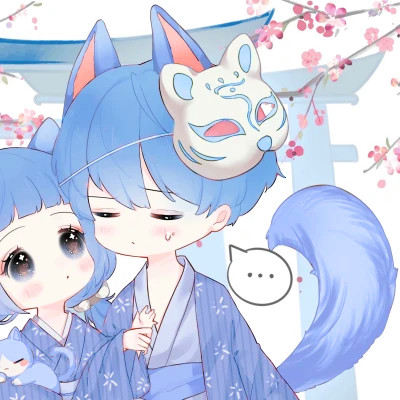 超甜少女心情侣头像