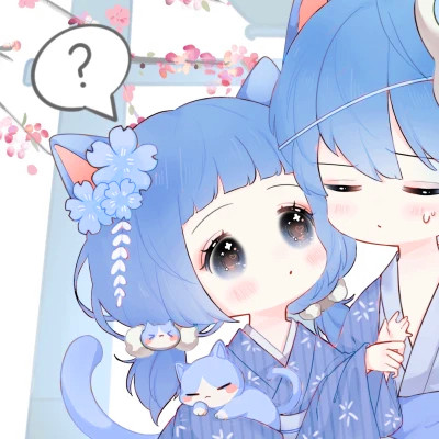 超甜少女心情侣头像