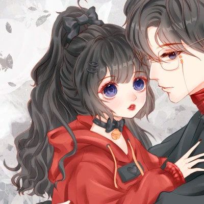 超甜少女心情侣头像