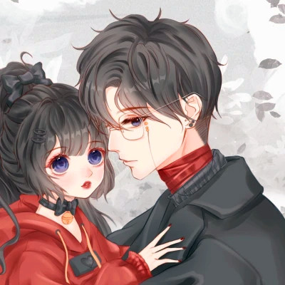 超甜少女心情侣头像