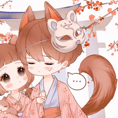 超甜少女心情侣头像