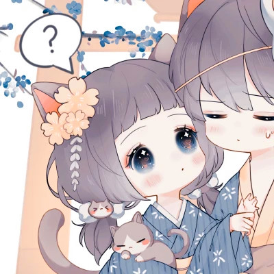 超甜少女心情侣头像