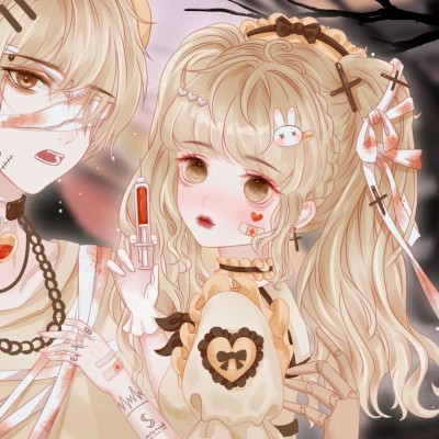 超甜少女心情侣头像