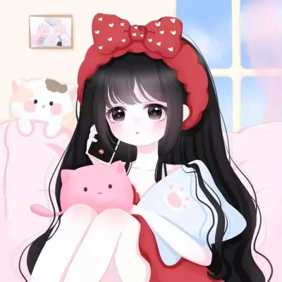 超甜少女心情侣头像