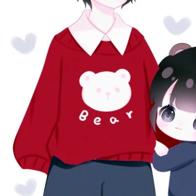 超甜少女心情侣头像
