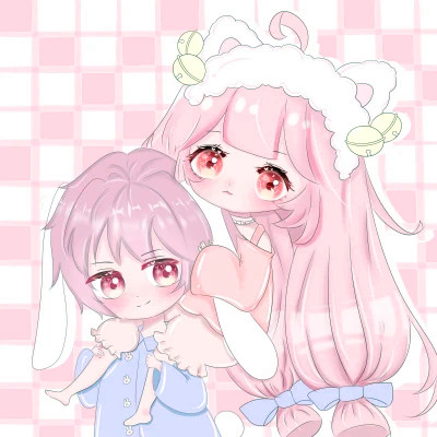 超甜少女心情侣头像