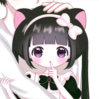 超甜少女心情侣头像