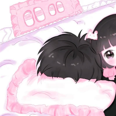 超甜少女心情侣头像