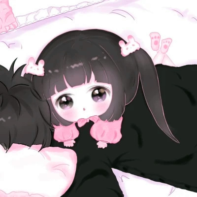 超甜少女心情侣头像