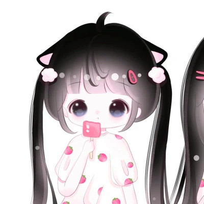 超甜少女心情侣头像
