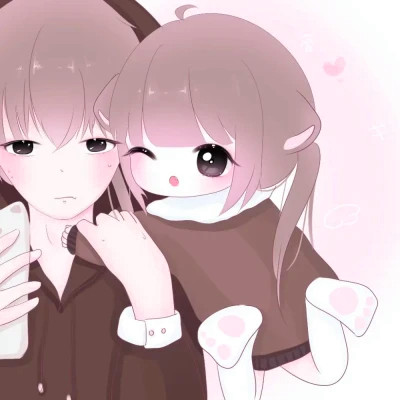 超甜少女心情侣头像