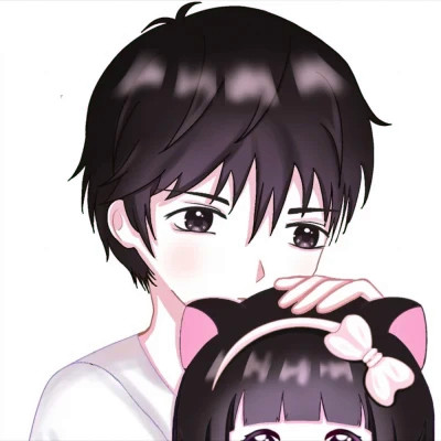 超甜少女心情侣头像