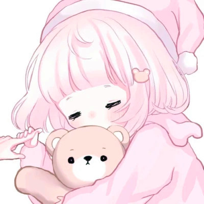 超甜少女心情侣头像