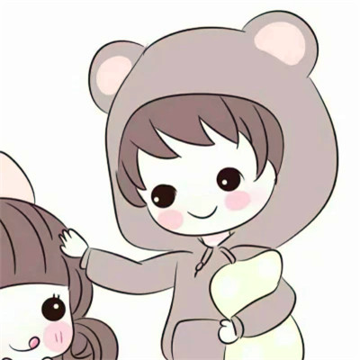 卡通幼稚可爱的情头一对