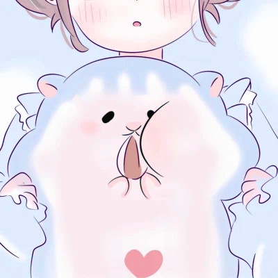 卡通幼稚可爱的情头一对
