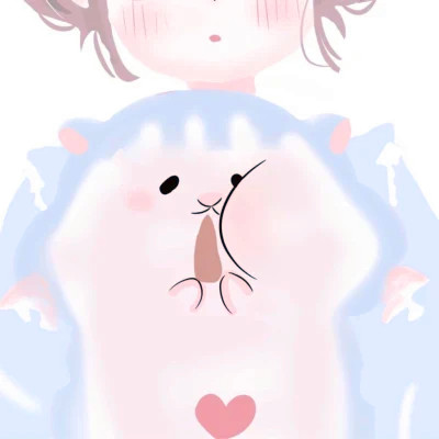 卡通幼稚可爱的情头一对