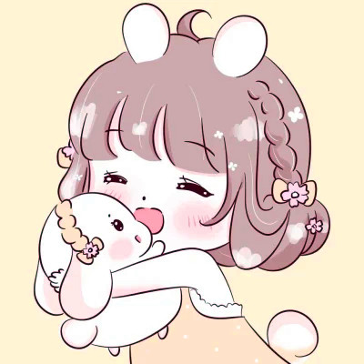 卡通幼稚可爱的情头一对