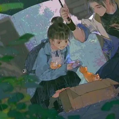 很甜的动漫情头一对