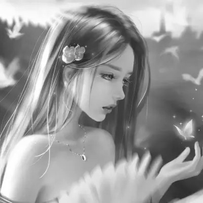 女头像ins风漫画黑白