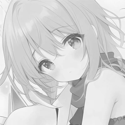 女头像ins风漫画黑白