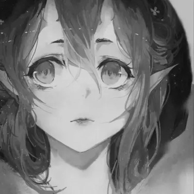 女头像ins风漫画黑白