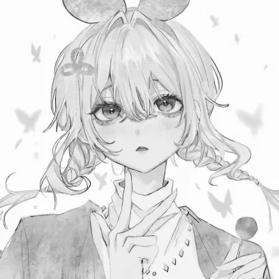 女头像ins风漫画黑白