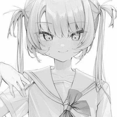 女头像ins风漫画黑白