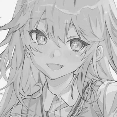 黑白日漫女头像