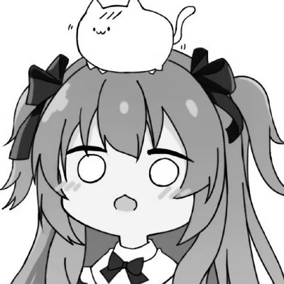黑白日漫女头像