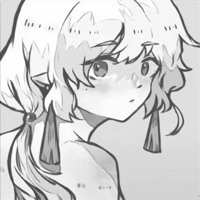 黑白日漫女头像