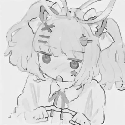 黑白日漫女头像