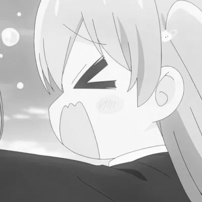 黑白日漫女头像