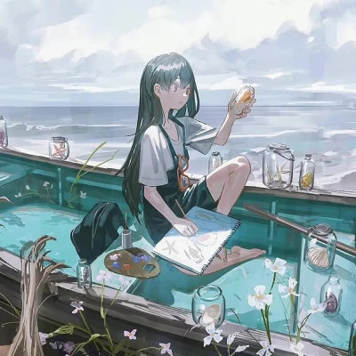 现代动漫女生头像