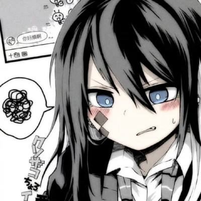最火的漫画女生头像