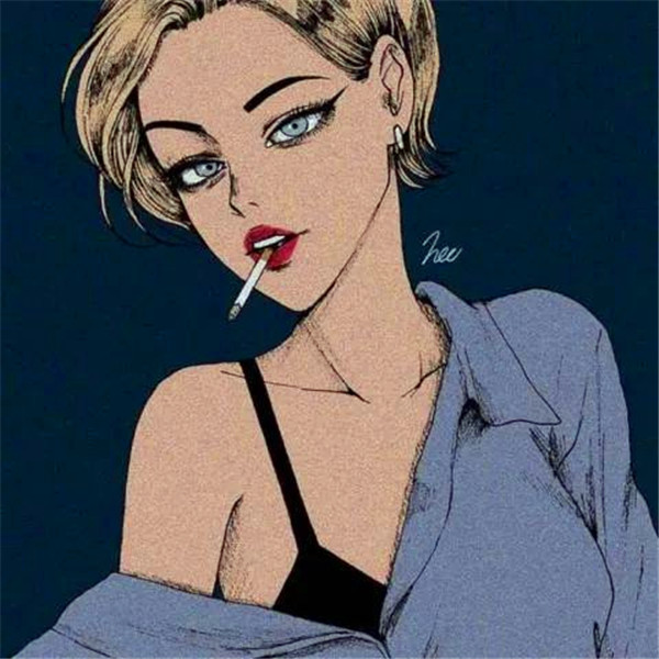 好看漫画头像女成熟