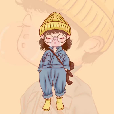 动漫男女头像一对情侣漫画