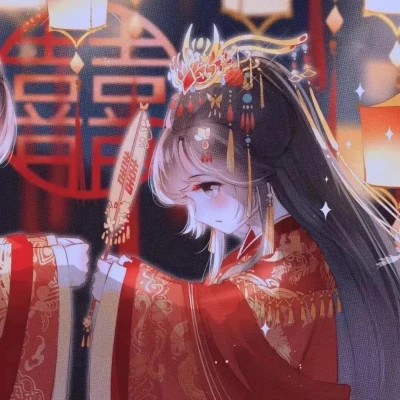 动漫男女头像一对情侣漫画