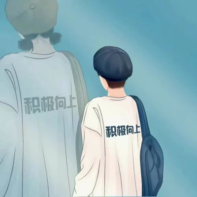 动漫男女头像一对情侣漫画