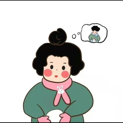 动漫男女头像一对情侣漫画