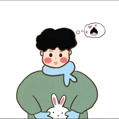 动漫男女头像一对情侣漫画